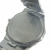 カシオ オシアナス マンタ 腕時計 アナログ デイト タフソーラー 電波 モバイルリンク OCW-S5000B-1AJF 文字盤 黒 ウォッチ ■SM1 メンズ_画像4