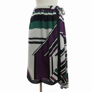  Grace Class GRACE Class 19 year knee height skirt polyester ribbon attaching total pattern purple series 38 M men's 