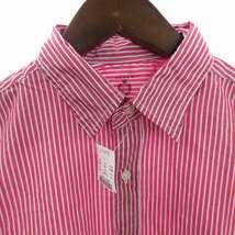 未使用品 ジェイクルー J.CREW タグ付き シャツ 長袖 ストライプ レギュラーカラー コットン ピンク S ■SM1 メンズ_画像3
