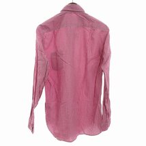 未使用品 ジェイクルー J.CREW タグ付き シャツ 長袖 ストライプ レギュラーカラー コットン ピンク S ■SM1 メンズ_画像2