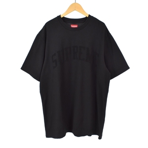 シュプリーム SUPREME 19FW Chenille Arc Logo S/S Top Tシャツ カットソー 半袖 アーチロゴ L 黒 ブラック メンズ