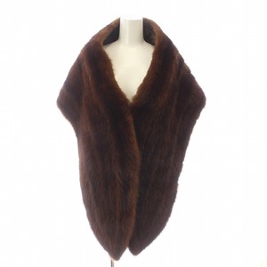  fur tippet shawl muffler mink fur tea Brown /KW #GY31 lady's 