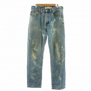 リーバイス Levi's デニムパンツ ジーンズ 505 レギュラーフィット ペイント ダメージ加工 ジップフライ レギュラーフィット