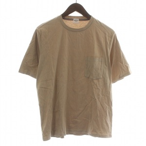 エディフィス EDIFICE 20SS Tシャツ カットソー 半袖 S ベージュ /XK メンズ