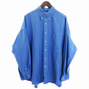 グラフペーパー Graphpaper Oxford Oversized B.D Shirt シャツ 長袖 オックスフォード ボタンダウン オーバーサイズ ブルー 青 F