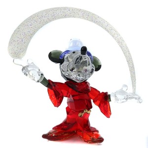 スワロフスキー SWAROVSKI 2014年限定 Fantasia Sorcerer Mickey Mouse 置物 オブジェ 赤 レッド クリア 黒 ブラック 5004740 /YO14 その他