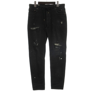  Big John Big John Denim брюки джинсы легкий повреждение краска обработка MMM336H черный 32 мужской 