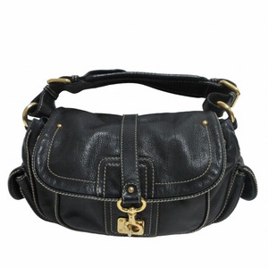 マークジェイコブス MARC JACOBS レザー ワンショルダーバッグ ハンドバッグ ゴールド金具 黒 ブラック 0513 ■GY14 レディース