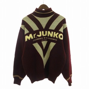 ミスタージュンコ Mr.JUNKO For MEN ヴィンテージ セーター ニット タートルネック ウール ボルドー M トップス ■SM1 メンズ