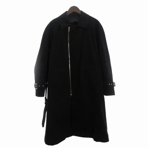 コスチュームナショナルオム CoSTUME NATIONAL HOMME コート フリース ベルト ジップ 黒 ブラック 48 L トップス ■SM1 メンズ