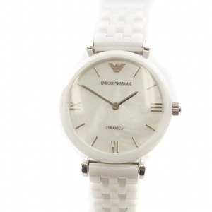 エンポリオアルマーニ EMPORIO ARMANI 腕時計 ウォッチ クォーツ ブレスレット ロゴ 白文字盤 白 ホワイト AR-1485 レディース
