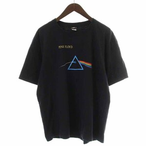 ヴィンテージ VINTAGE PINK FLOYD DARK SIDE OF THE MOON Wall Of fame Tシャツ カットソー プリント 半袖 L 黒 ブラック /YI26 メンズ