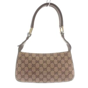 グッチ GUCCI GGキャンバス ショルダーバッグ ハンドバッグ ワンショルダー レザー 茶 ブラウン 001・4285 /NW22 ■OH レディース