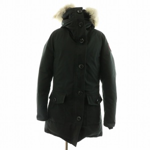 カナダグース CANADA GOOSE ブロンテパーカー BRONTE PARKA ダウンジャケット ジップアップ 長袖 コヨーテファー ミドル S 黒 2603JL