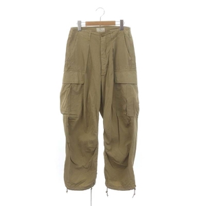 ヘリル HERILL Ripstop Jungle Fatigue pants カーゴパンツ ワイドパンツ タック 0 ベージュ /DF ■OS メンズ
