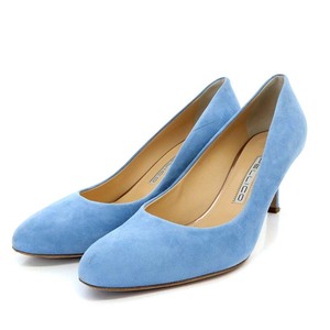  Perry koPELLICO туфли-лодочки высокий каблук замша 37.5 24.5cm бледно-голубой голубой /YO8 женский 