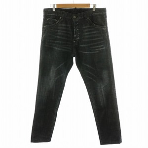 ディースクエアード DSQUARED2 18SS Cool Guy Jean クール ガイ デニムパンツ ジーンズ ジーパン ボタンフライ 50 L 黒