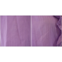 ナラカミーチェ NARA CAMICIE シャツ ブラウス ノースリーブ ストライプ柄 フリル 1 S 紫 パープル /BM レディース_画像9
