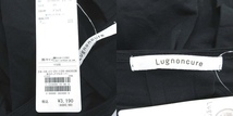 未使用品 ルノンキュール Lugnoncure Tシャツ カットソー 五分袖 ボートネック タック F 黒 ブラック /CT レディース_画像6