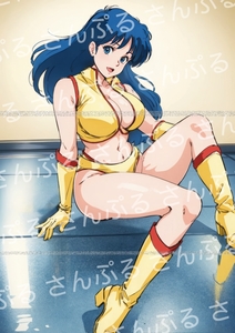 0ba [おまけあり] ダーティペア ユリ ダーティーペア DIRTY PAIR YURI 同人 ポスター A4 サイズ 光沢 高品質 イラスト アート アニメ 美女