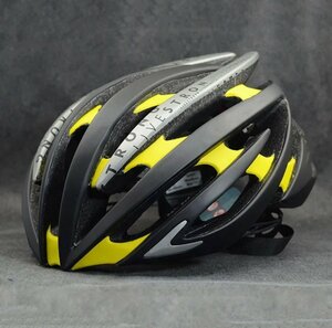 LIVE SPORT QC-291 L/58-62cm 軽量ヘルメット マット黒＋黄　約220g　新品未使用品