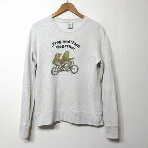 【送料無料】グラニフスウェットトレーナー/ふたりはともだち　Frog and Toad Together　Mサイズ　傷あり　Design Tshirts Store graniph