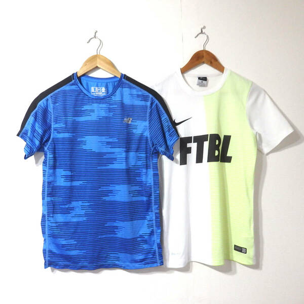 【送料無料】ニューバランス、NIKEスポーツTシャツ２枚セット/ナイキ　NEW BLANCE