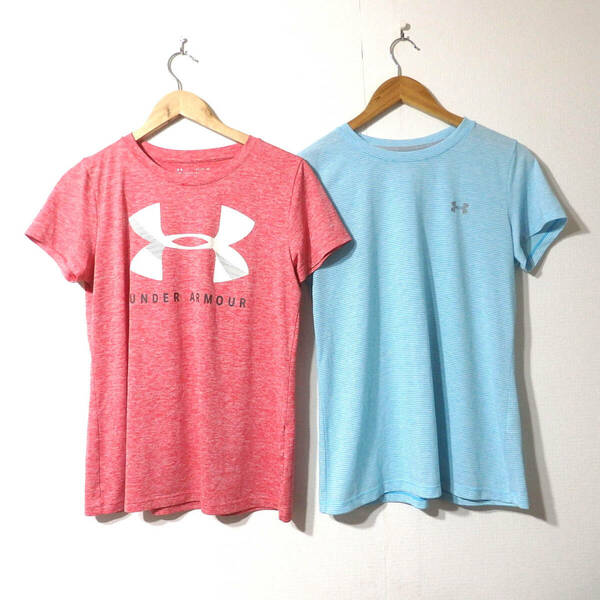 【送料無料】アンダーアーマーTシャツ２枚セット/レディース　WOMEN’S　LG、XLサイズ　UNDER ARMOUR