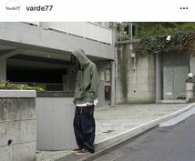 【Varde77】後付外し スエットパーカー バルデセブンティセブン　後付け　スウェットパーカー　フーディーhoodie グリーン_画像2