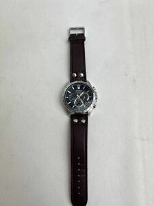 (Z)腕時計 うでとけい　稼働品　SEIKO セイコー　8T63-00D0 黒文字盤　クロノグラフ　メンズ腕時計　社外ベルト　