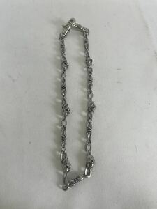 (HI) sterling stamp equipped wallet chain weight 175g rare goods silver skull silver made 925 950 silver SV