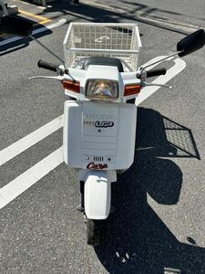 (K)【引き取りのみ】　HONDA ホンダ　バイク　三輪　GYRO UP ジャイロ　アップ　走行1414km 荷台カゴ付き　一発キック始動可　原付登録