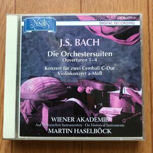 J.S BACH overturen wiener akademie martin haselbock バッハ Orch.suite.1-4: Haselbock Wiener Akademie CD
