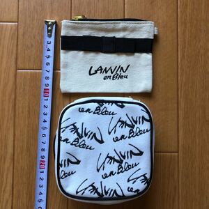 新品　未使用　ランバン　ポーチ　LANVIN en Bleu　２点セット　アクセサリーポーチ