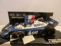 PMA 1/43　ティレル　P34　＃4　パトリック・ディパイユ　1977 　＊美品　＊おまけ付　＊送料300円～ 　TYRRELL 6輪車_画像1