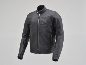 [デイトナ] バイク用 レザー ジャケット 2XLサイズ (メンズ) ブラック 春秋冬 シングルライダースジャケット 襟なし DL-001 17810