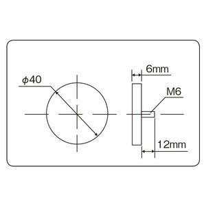 デイトナ ラウンドリフレクター 単体 ネジ止めタイプ φ40×φ6 オレンジ 76288 DAYTONA 送料無料