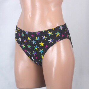 U8981* звезда рисунок симпатичный купальный костюм низ трусики бикини женский 150 размер красочный чёрный черный плавки плавание Pooh рубин chi море 