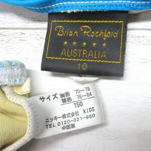 C0346★スカイブルー 水色系 白 Brian Rochford さわやか 三角ビキニ スカート フリル かわいい 2段 レディース水着 ツーピース プール 海の画像8