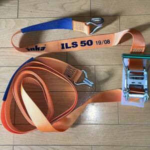 [ free shipping ] lashing belt system load tightening belt ratchet type hook weight for 