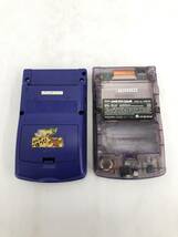 GH240514-04O/ゲームボーイ 初代 カラー アドバンス GAMEBOY COLOR ADVANCE 本体 レッド ブルー クリアパープル 等 Nintendo 任天堂_画像3