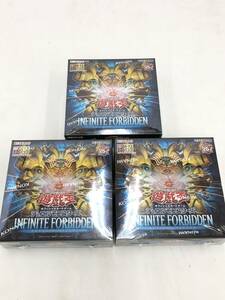 TR240520-01K/ 新品未開封 遊戯王OCGデュエルモンスターズ INFINITE FORBIDDEN(インフィニット・フォビドゥン)初回特典付 3BOX