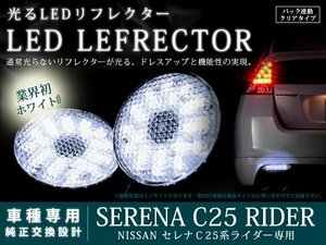 C25系セレナ ライダー 42LEDリフレクター クリア バック連動