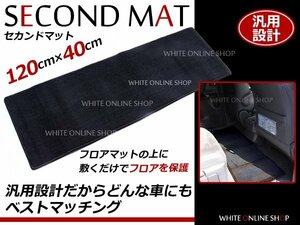 120cm×40cm E52 エルグランド ラグマット レール保護 ブラック