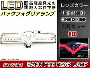 トヨタ 86 ハチロク ZN6 / スバル BRZ ZC6 LED バックフォグランプ ファイバーLED ライトスモークレンズ ホワイト レッド ダブル発光