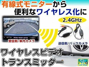 簡単！！☆新品☆ 無線 ワイヤレス トランスミッター 2.4GHz 高画質 バックモニター バックカメラ DC 12V 送信/受信 周波数帯 レシーバー