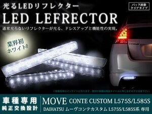 L575S/L585S系ムーヴコンテ 26LEDリフレクター クリア バック連動