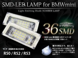 BMW R50/R52/R53 MINI 36LEDライセンスランプユニット ナンバー灯ユニット 白