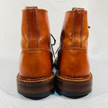 【希少】Tricker's トリッカーズ モンキーブーツ 6077 茶 ブラウン 7-5 25.5cm レースアップ ポールスミス別注 脚長効果 レザーシューズ_画像4