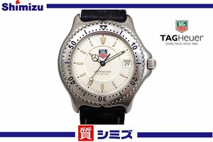 1 jpy [TAG HEUER] operation goods case : superior article TAG Heuer Professional quarts WI1110 200m Date men's wristwatch silver color * pawnshop 